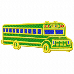 Bus Embroidery Design 7 Bus Embroidery Design 7